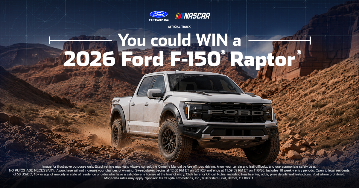 You could win! No purchase necessary. Ends 11/8. Click for Rules & Entry.